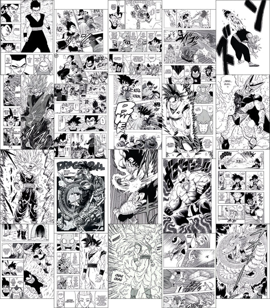 Dragon Ball Z Manga Panel Collage Kit