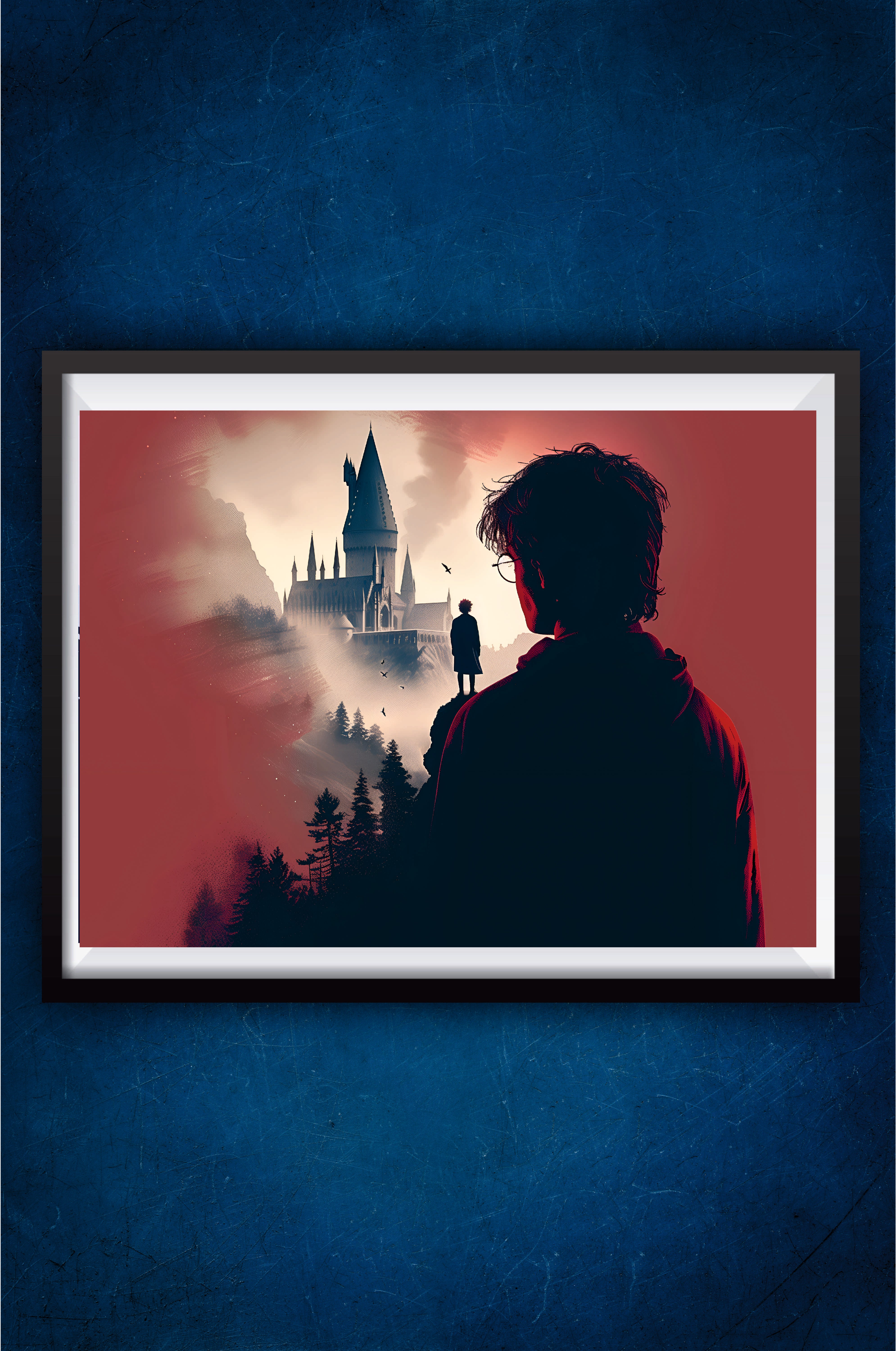 Harry And Hogwarts Poster Harry Potter Poster GeekyGallery harry-and-hogwarts-poster-harry-potter-poster-geekygallery