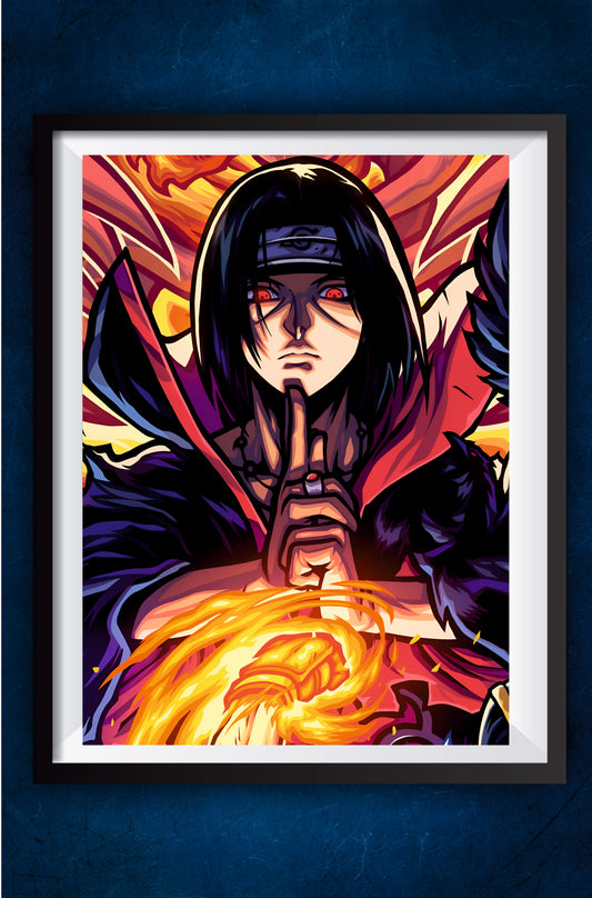 Itachi Uchiha #01| Vector Style Matte Finish Poster
