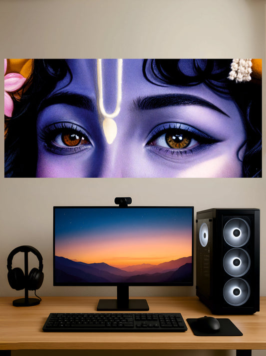 Shri Krishna Eye Poster || Split Posters