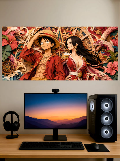 luffy and Boa Split Poster || Split Poster