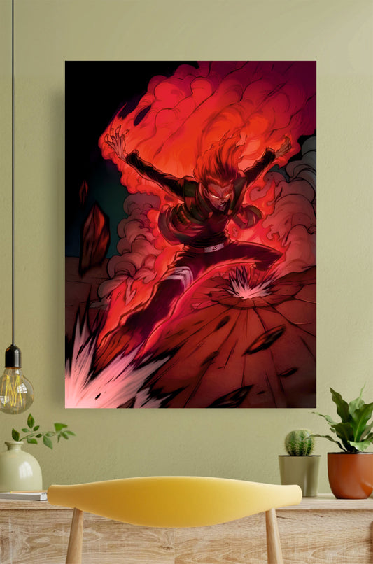Might Guy Eight Gate Poster || Naruto Posters