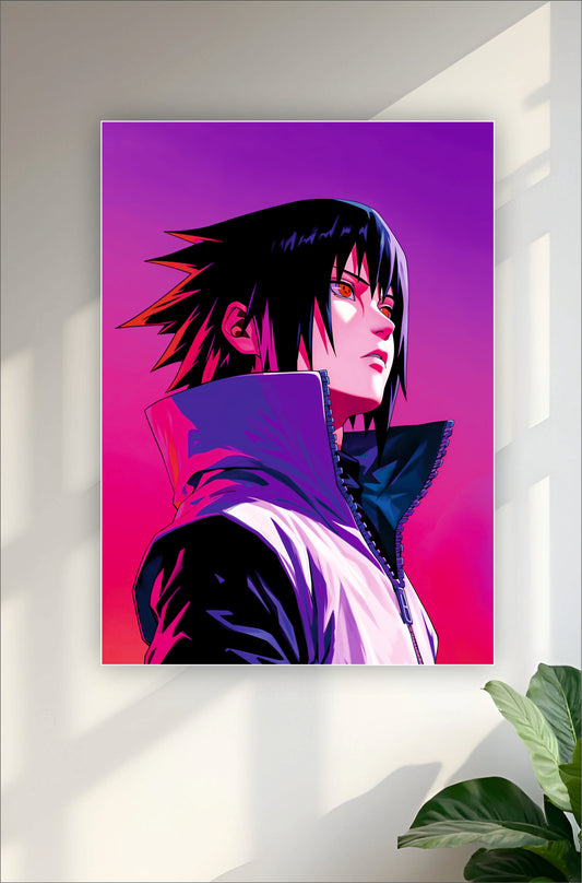 Sasuke Illustration Poster || Naruto Posters