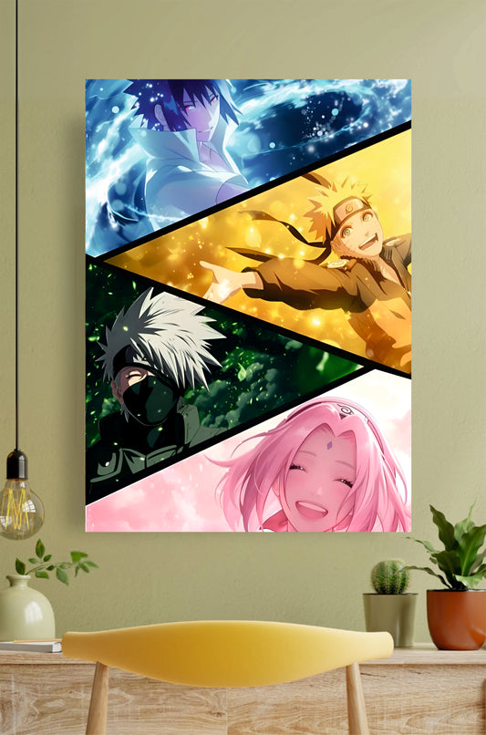 Kakashi Team 7 Poster || Naruto Posters