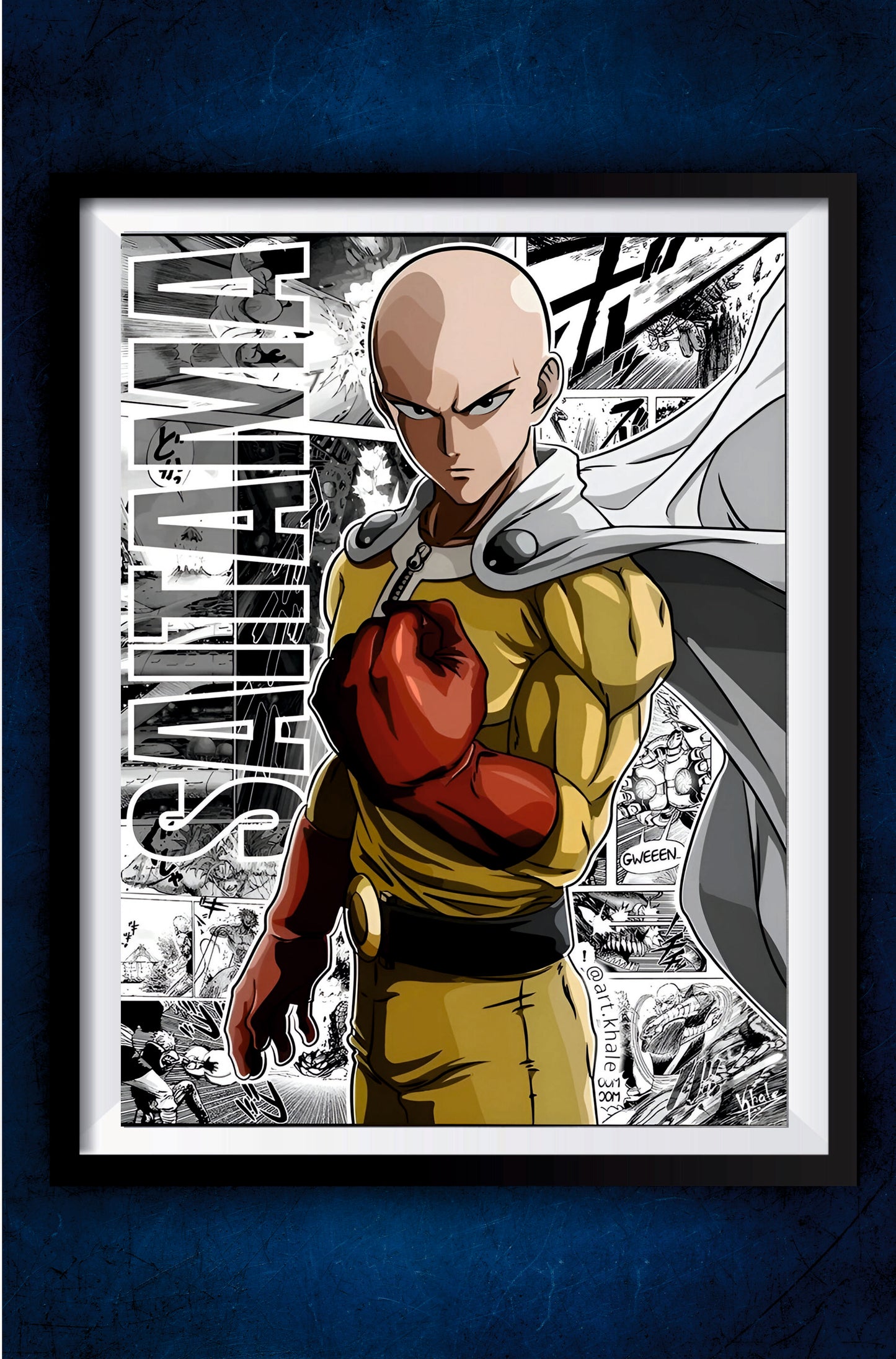Saitama Manga Poster || One Punch Man