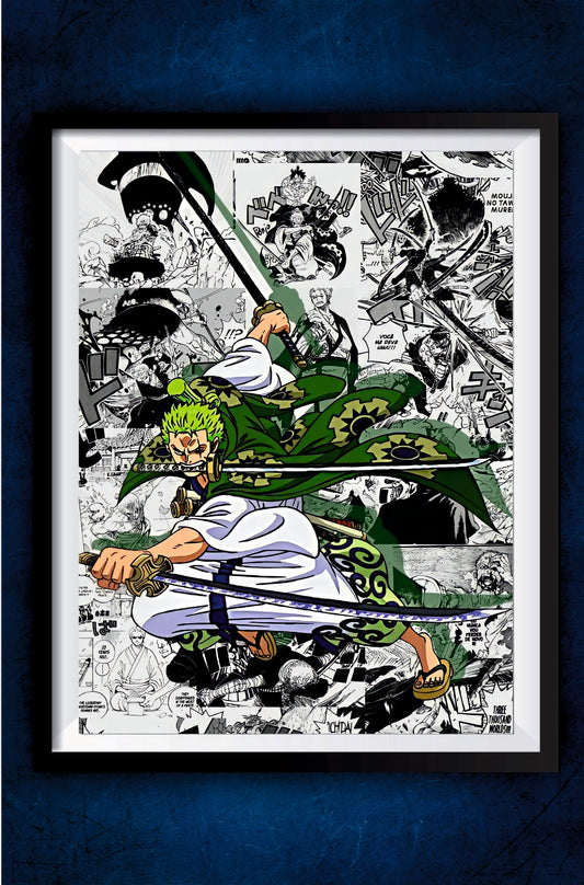 Zoro in Wano Poster || One Piece Poster