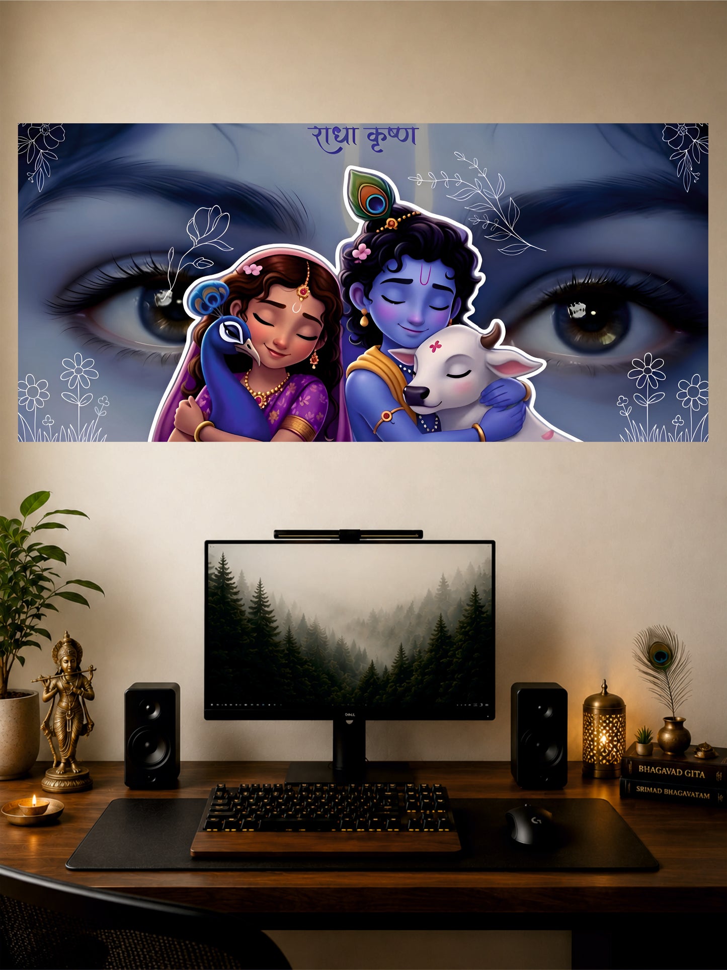 Krishna and Radha Poster #1 || Split Poster