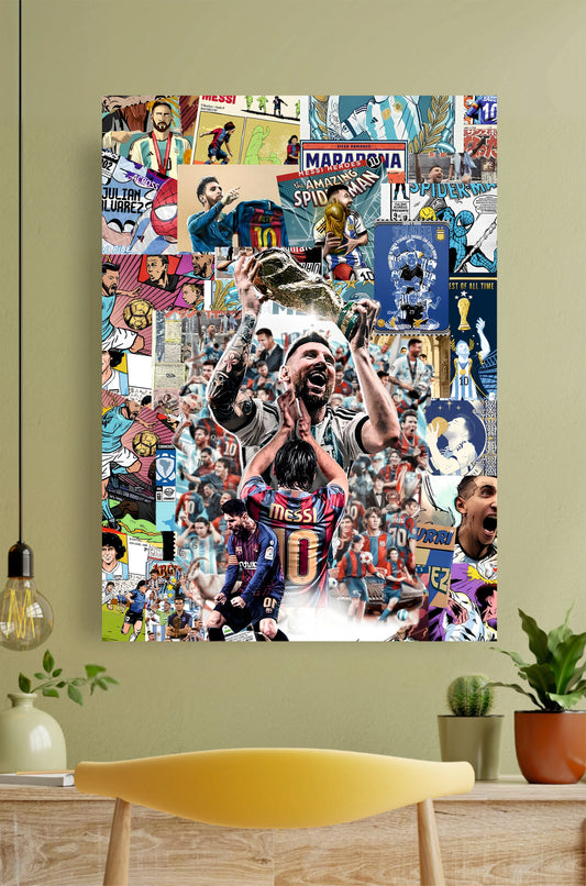 Messi Collage Poster #1 || Sports Poster