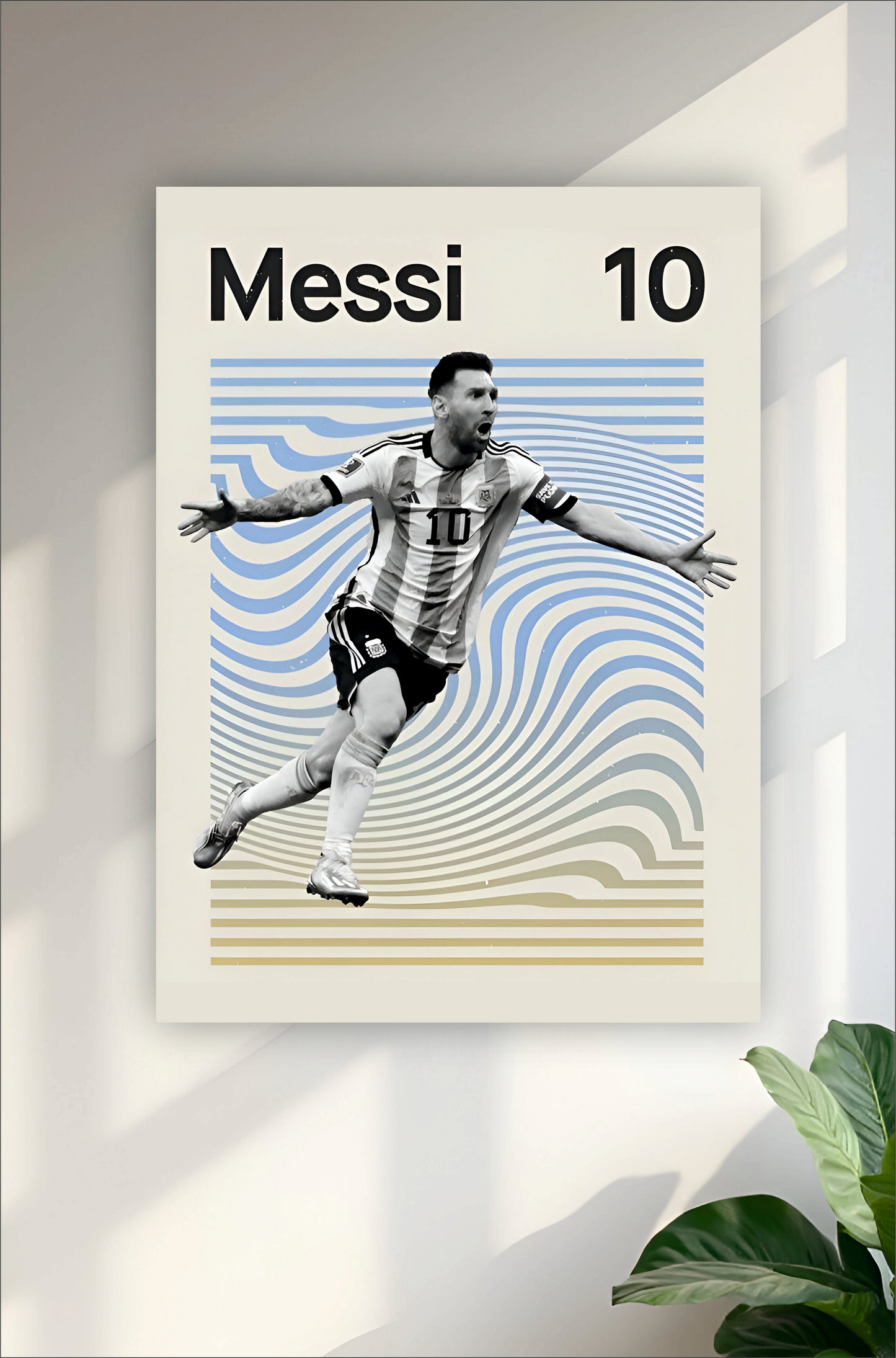 Messi Abstract Poster || Sports Poster
