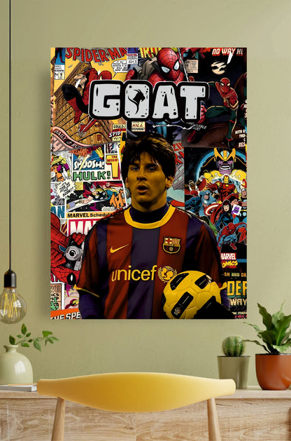 Messi x Avengers Collage Poster #2 || Sports Poster