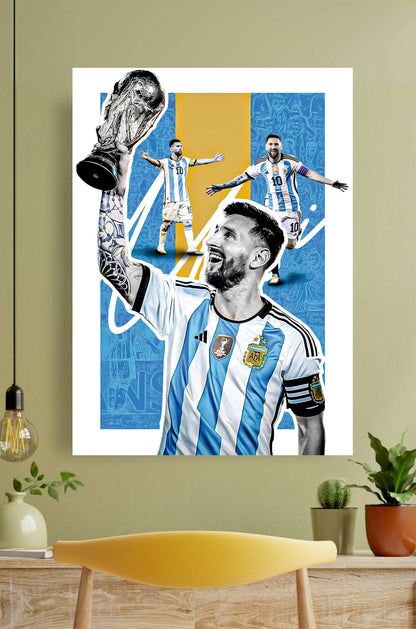 Messi  Poster #3 || Sports Poster