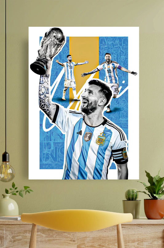 Messi  Poster #3 || Sports Poster