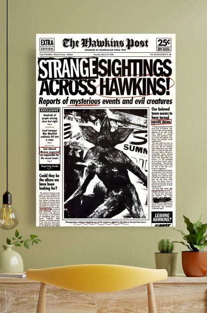 Demogorgon News || Stranger Things Poster