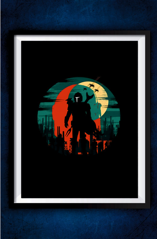 The Mandalorian Minimalist Poster || Star wars Poster