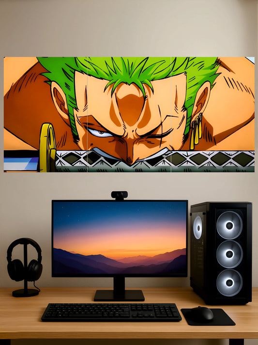 Zoro Three Sword Style Poster || Split Poster